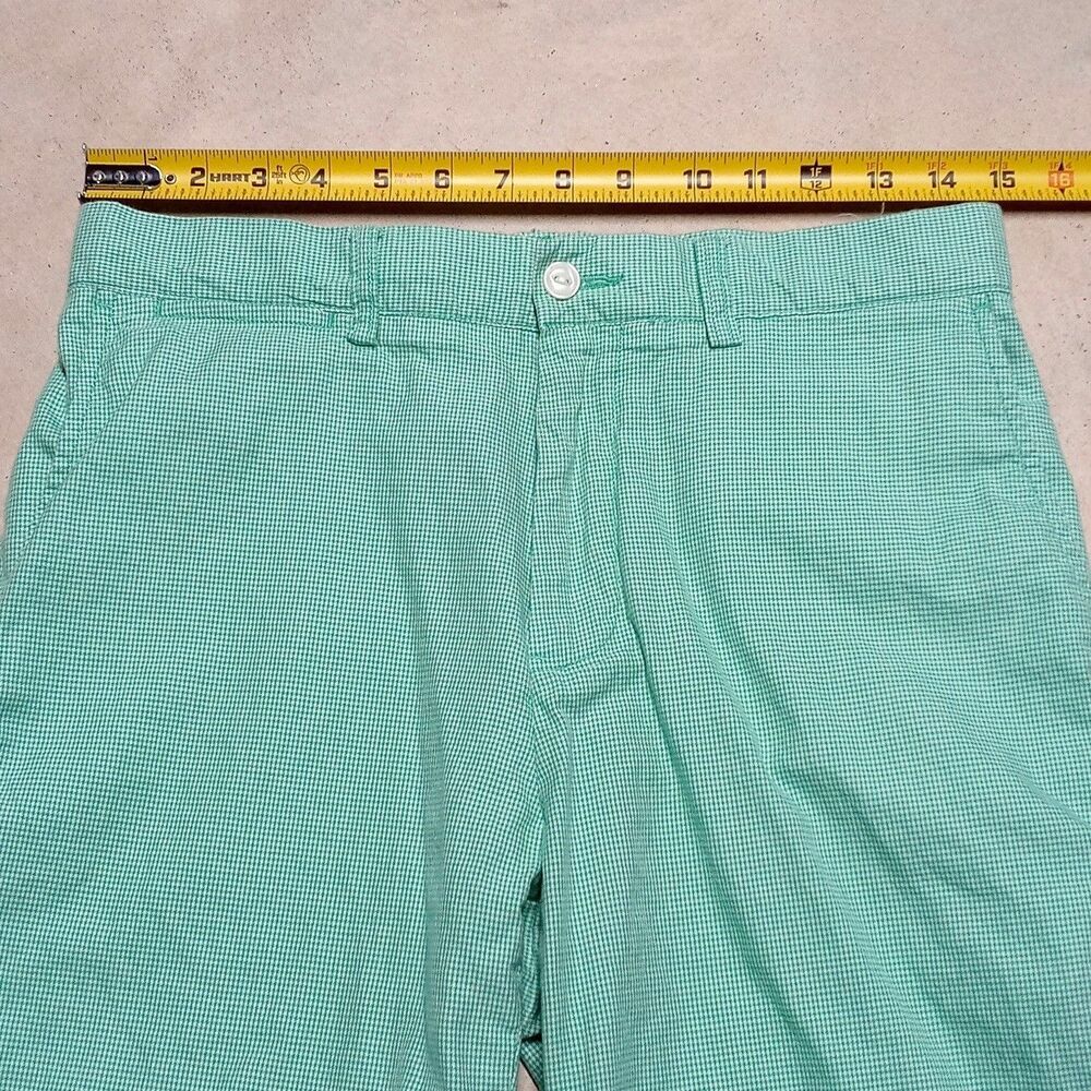 Polo Ralph Lauren Prep Shorts Size 30 Long Inseam Mini Hounds Tooth 90s Y2K - Picture 6 of 8